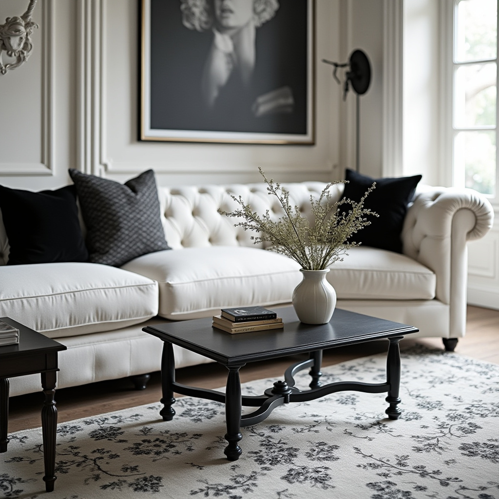 Black And White Living Room Decor 13