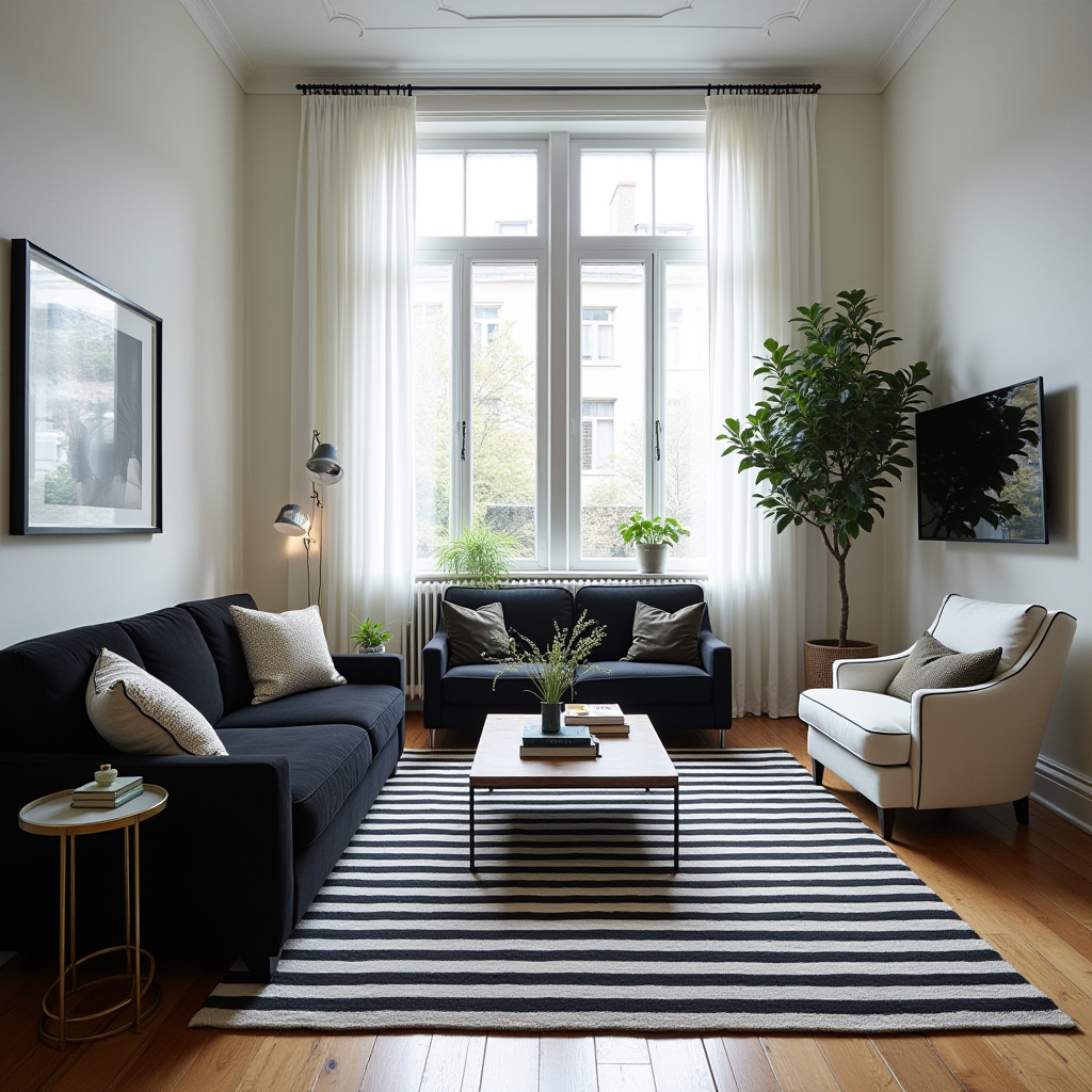 Black And White Living Room Decor 14