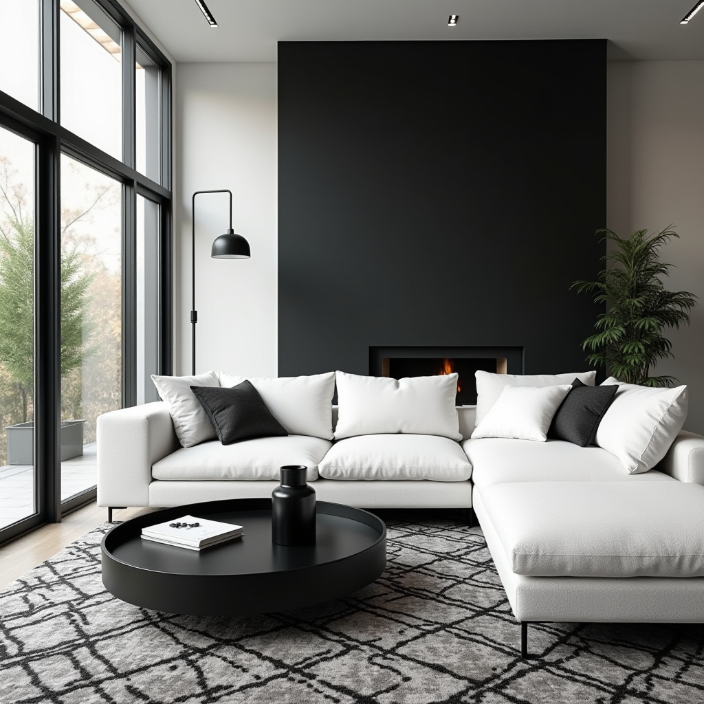 Black And White Living Room Decor 19