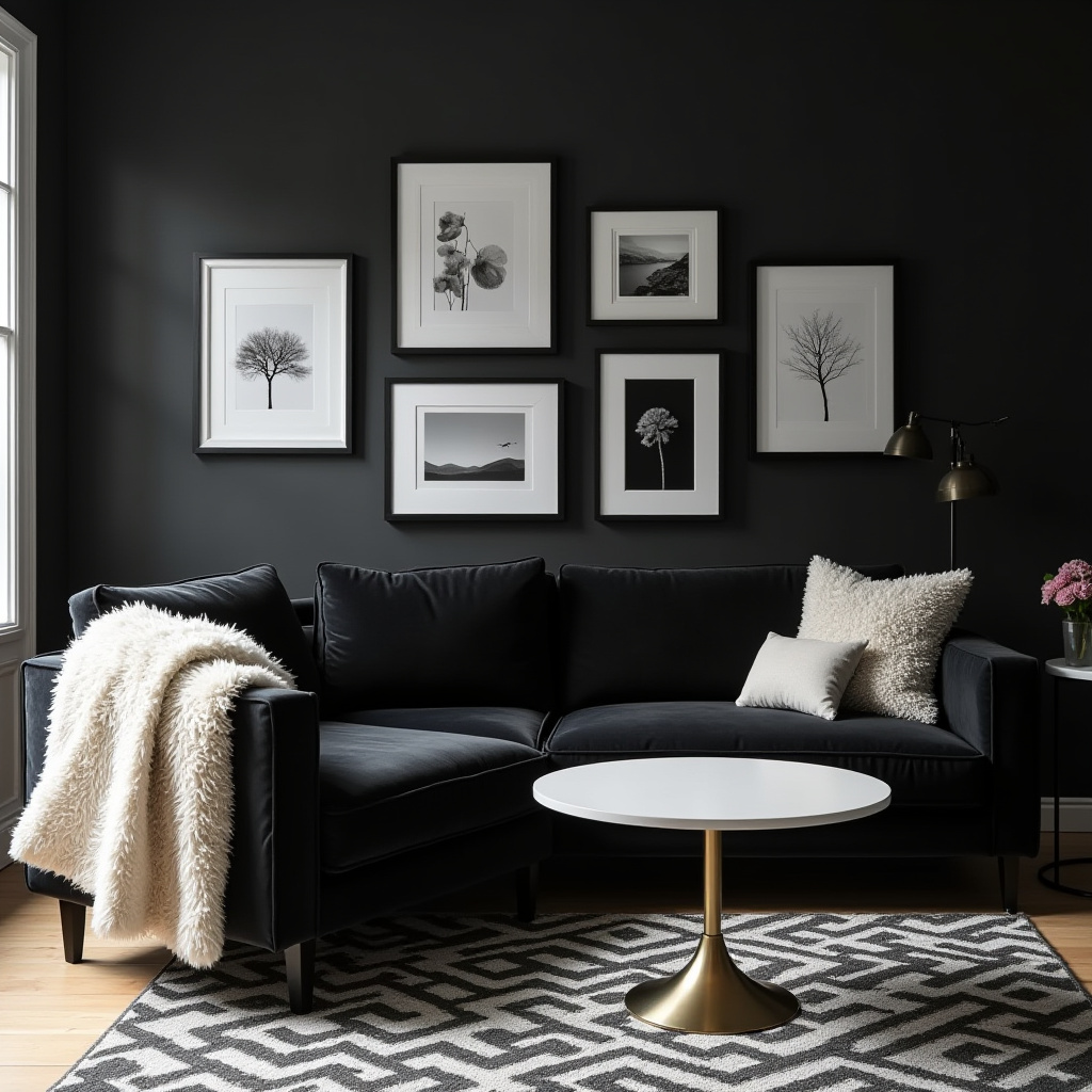 Black And White Living Room Decor 2