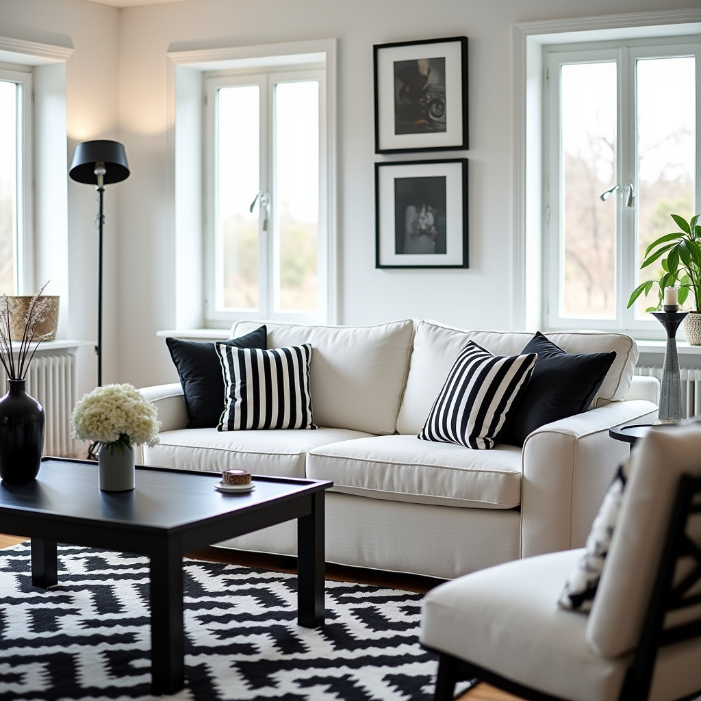 Black And White Living Room Decor 21