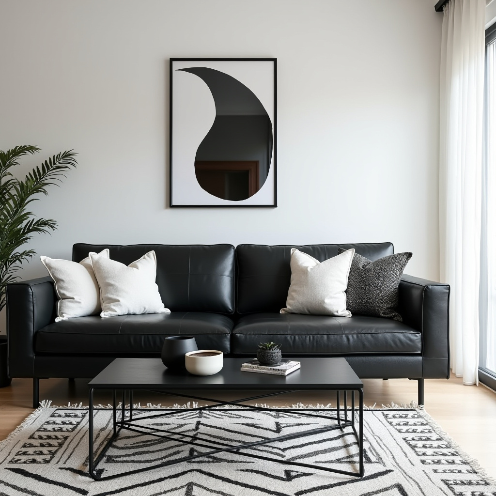 Black And White Living Room Decor 23