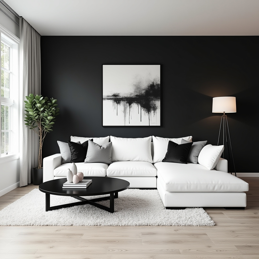 Black And White Living Room Decor 25
