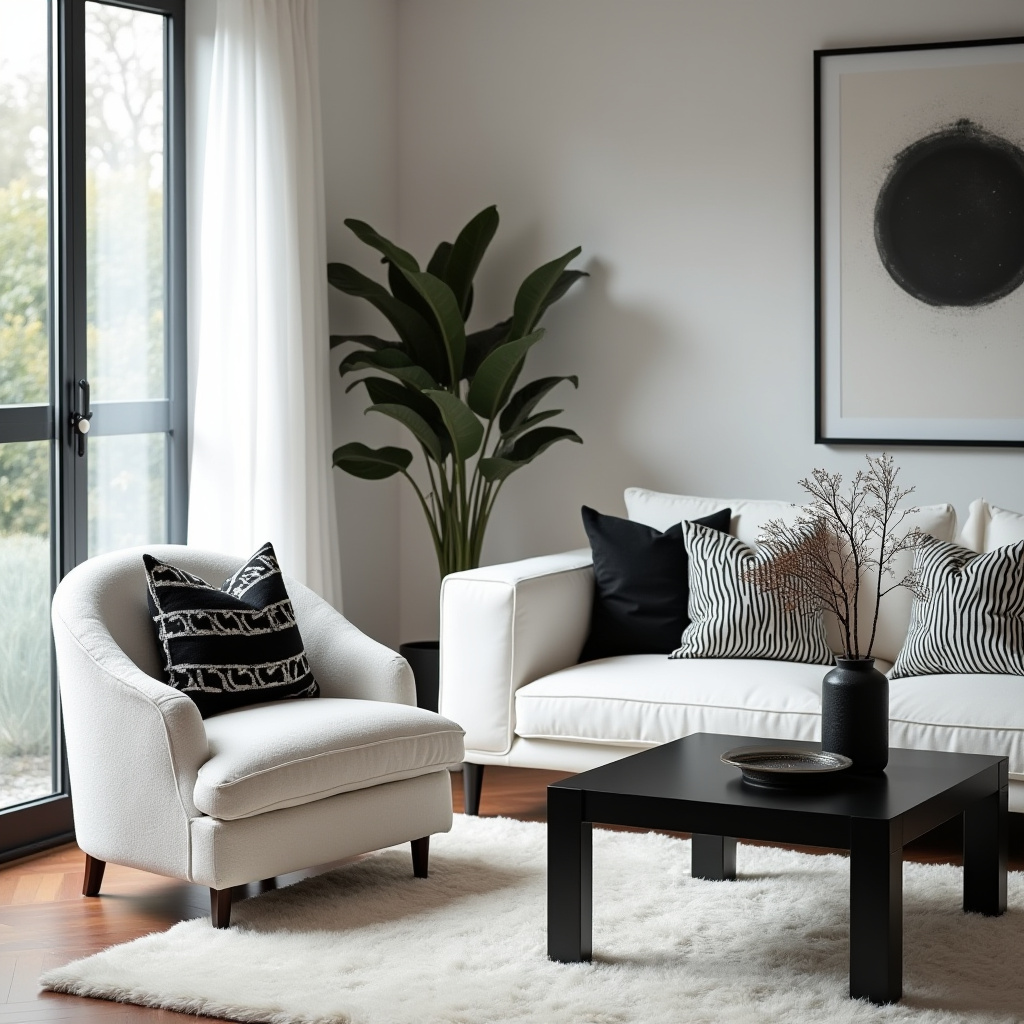 Black And White Living Room Decor 27