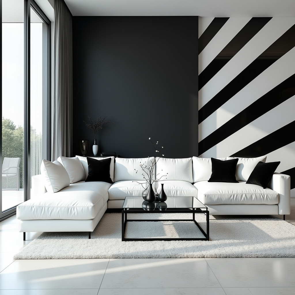 Black And White Living Room Decor 3