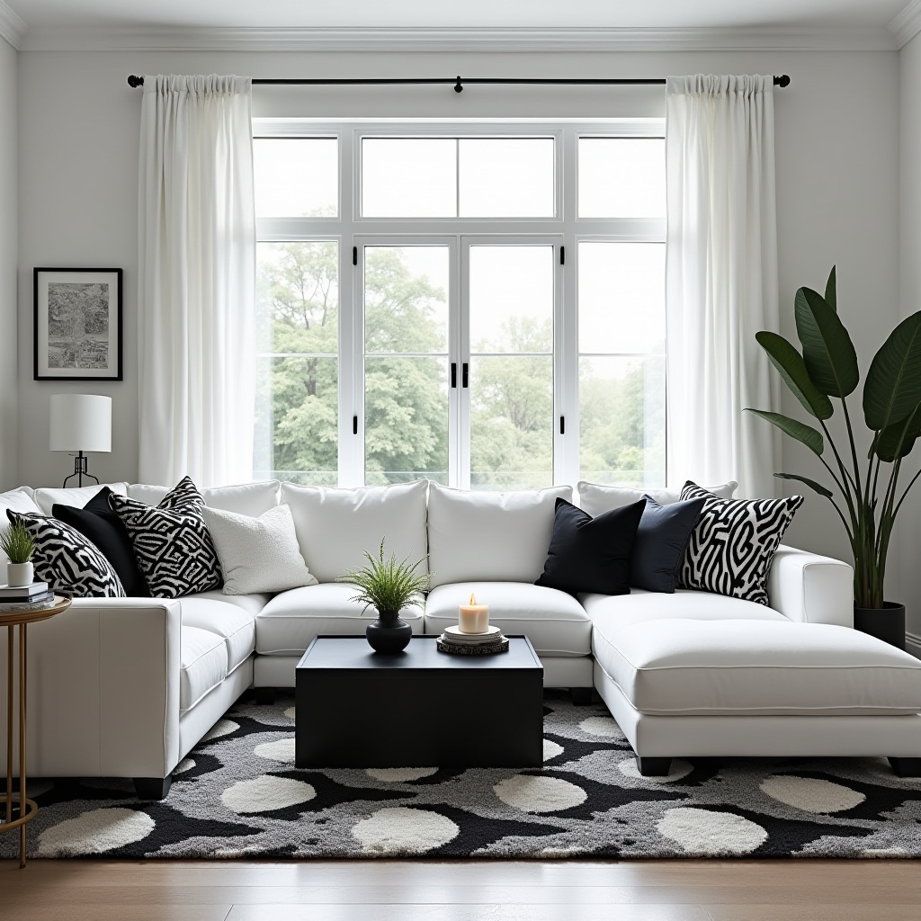 Black And White Living Room Decor 30