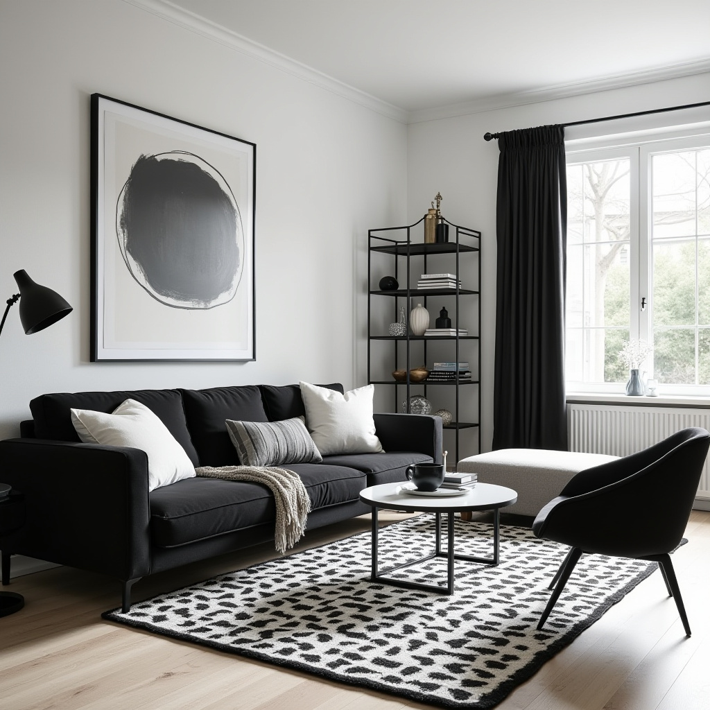 Black And White Living Room Decor 4