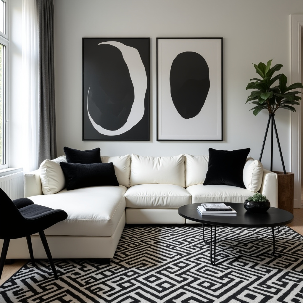 Black And White Living Room Decor 6