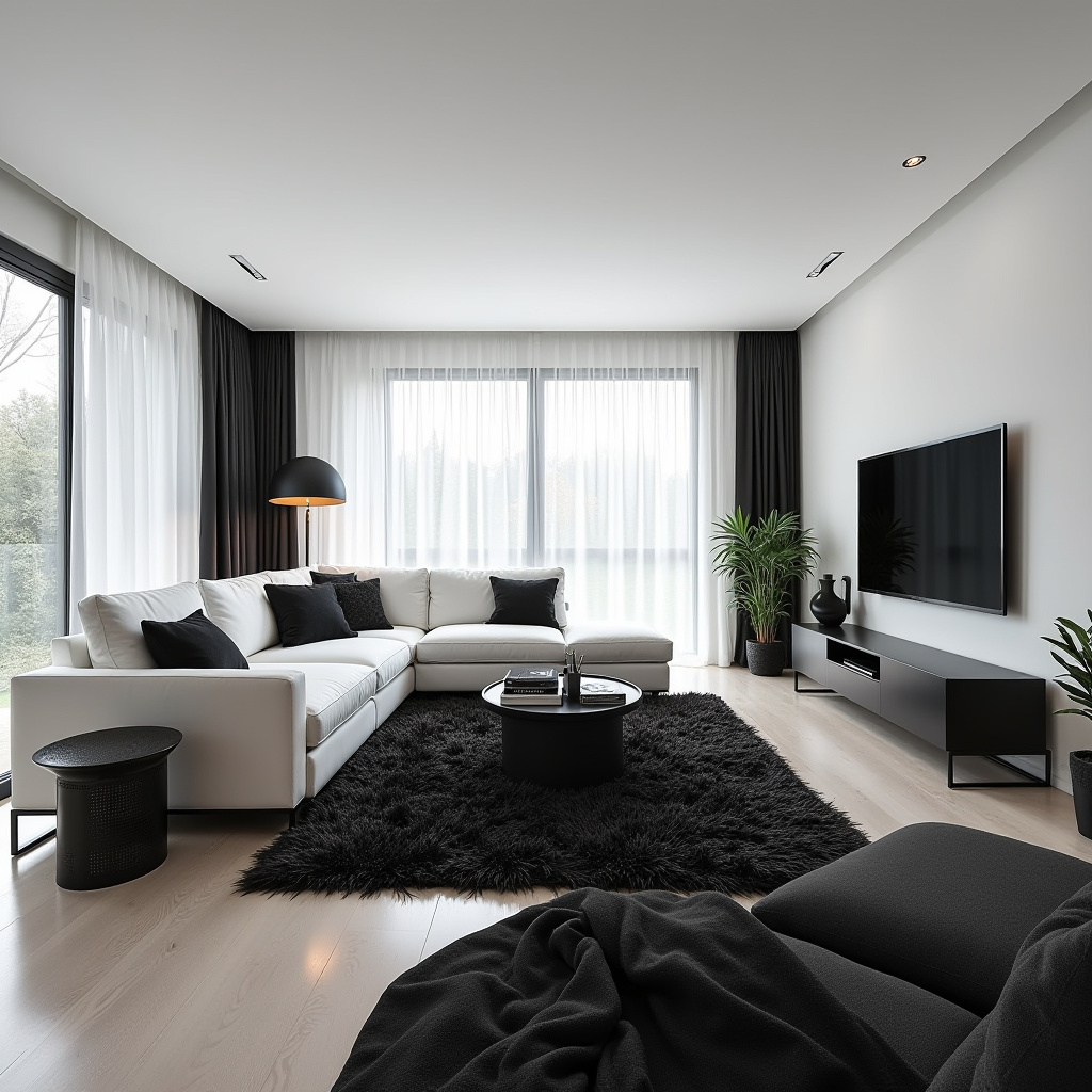 Black And White Living Room Decor 8