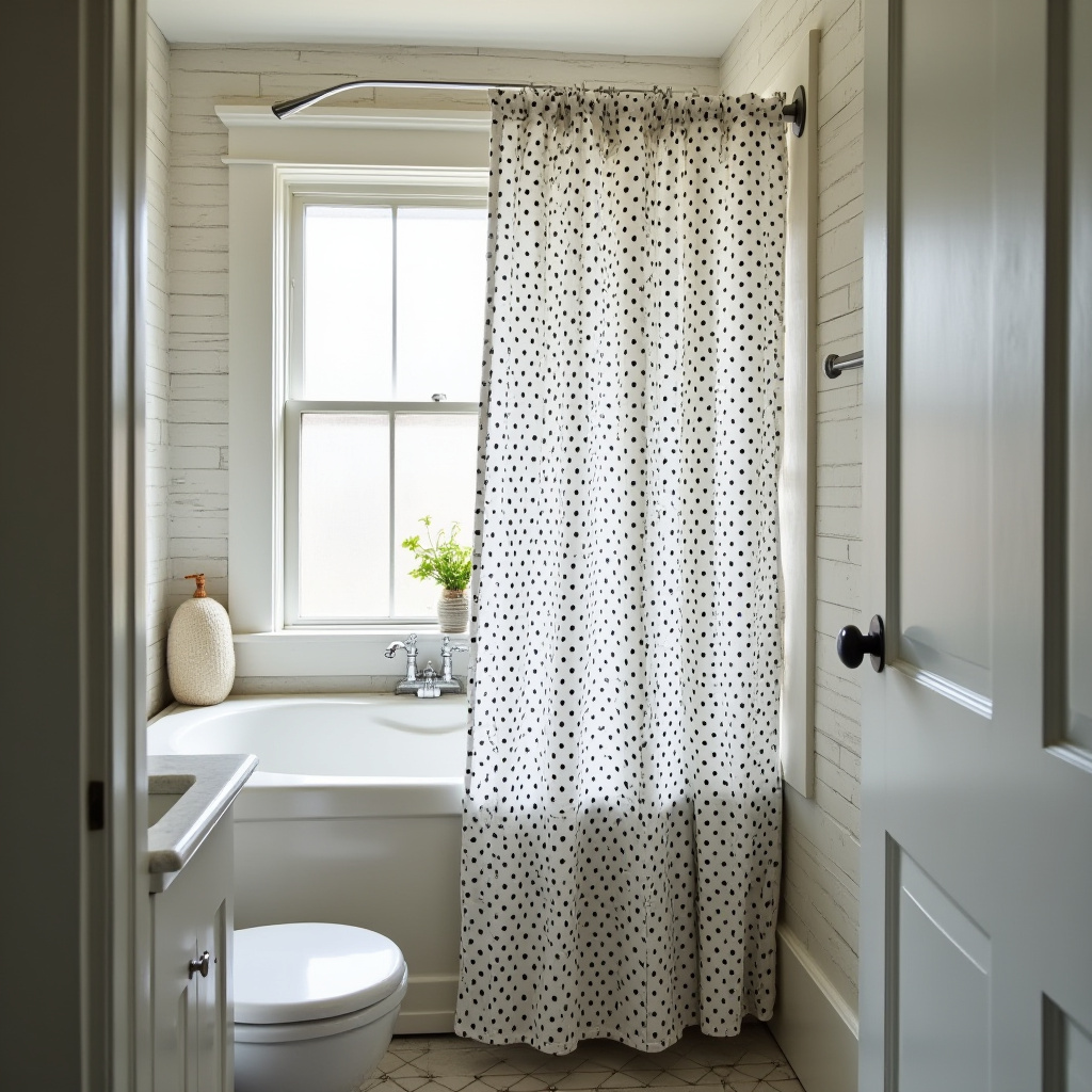 Black And White Shower Curtain 27