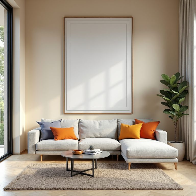 Blank Wall Ideas Living Room 1