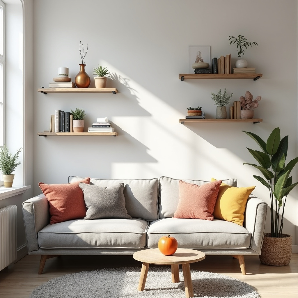 Blank Wall Ideas Living Room 10