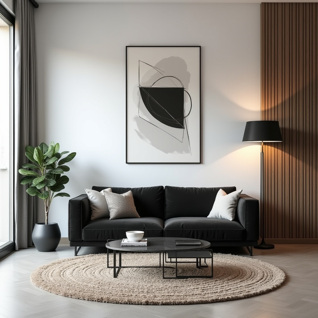 Blank Wall Ideas Living Room 23