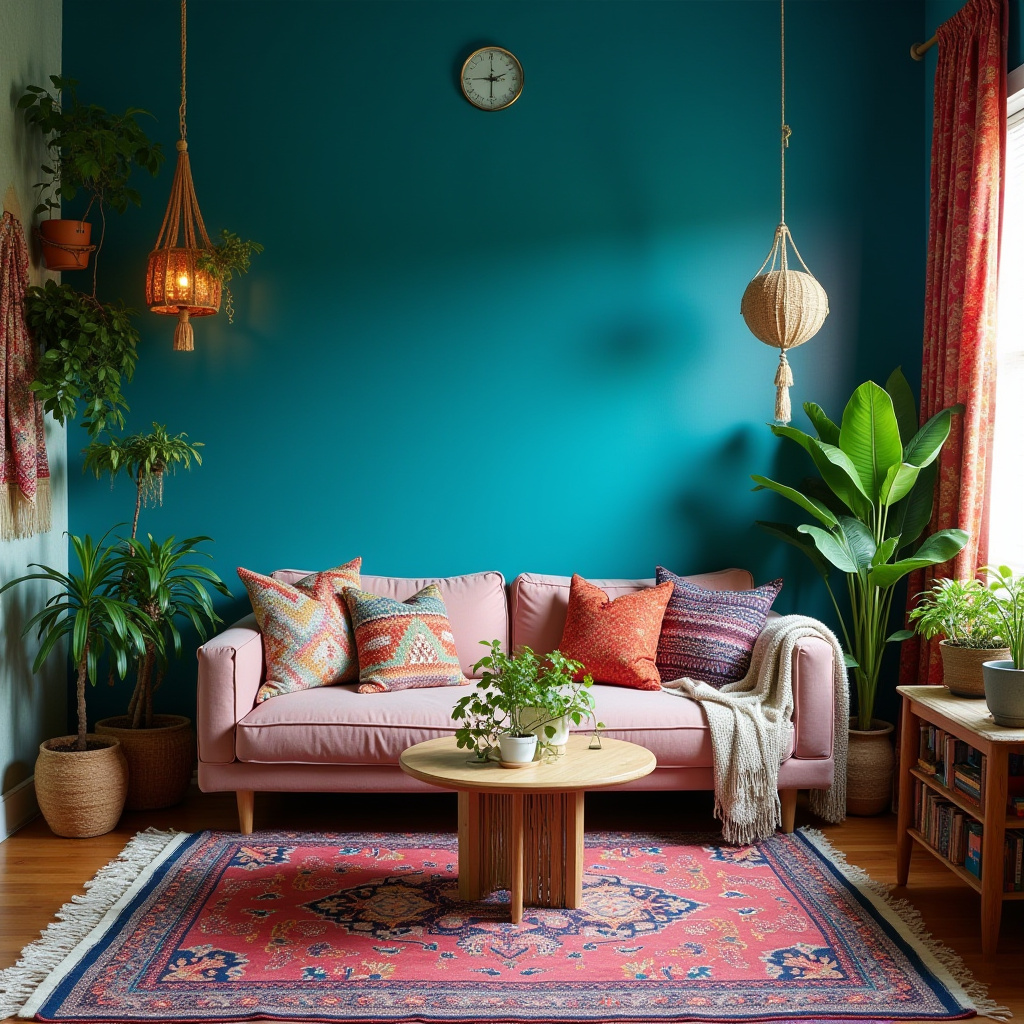 Blue Accent Wall Living Room 27
