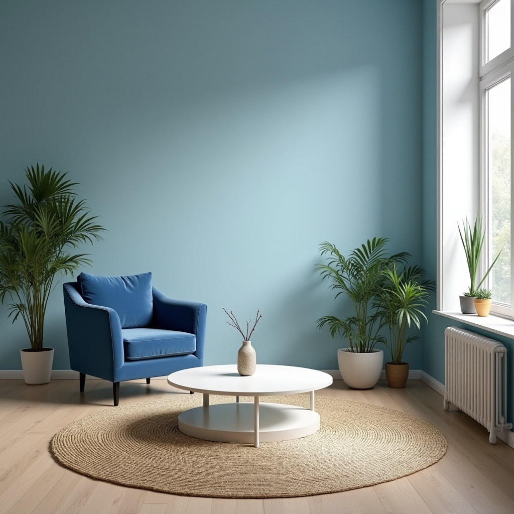 Blue Walls Living Room 2