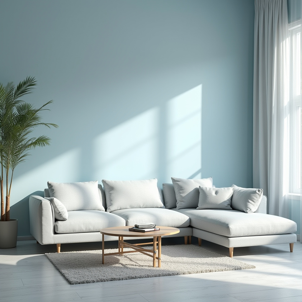 Blue Walls Living Room 23