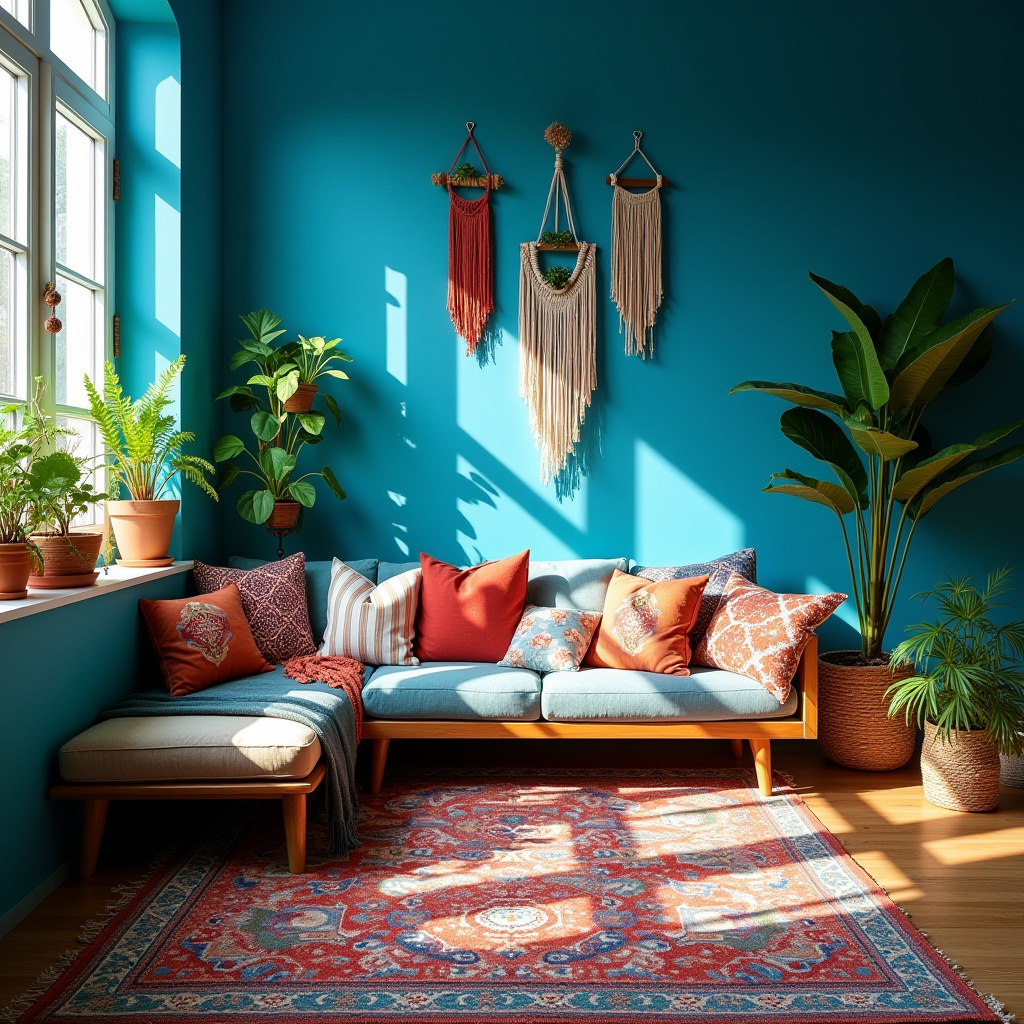 Blue Walls Living Room 3
