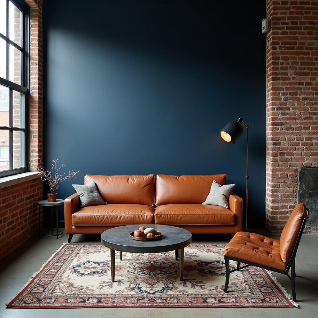 Blue Walls Living Room 6
