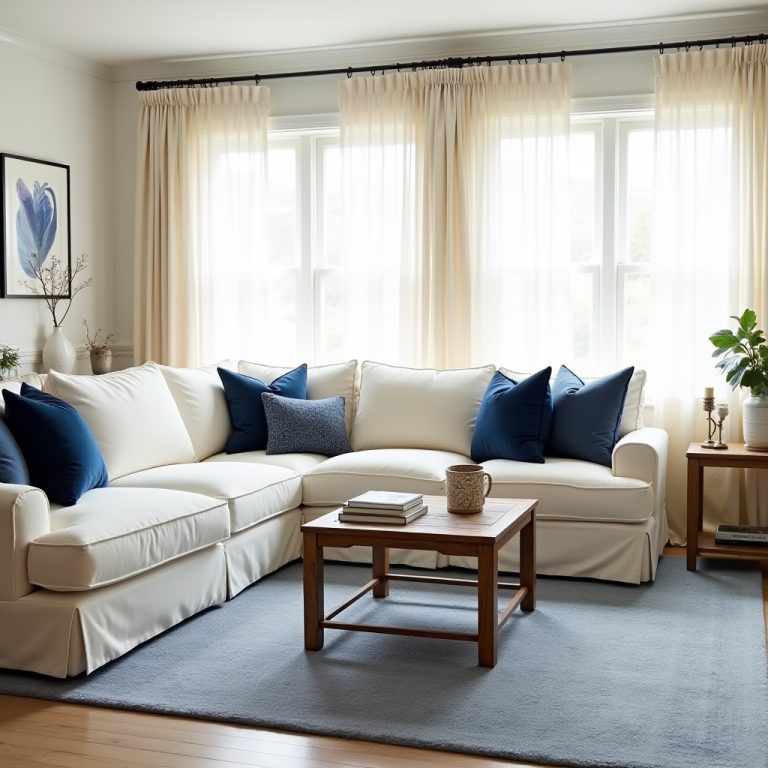 Blue And Cream Living Room 1
