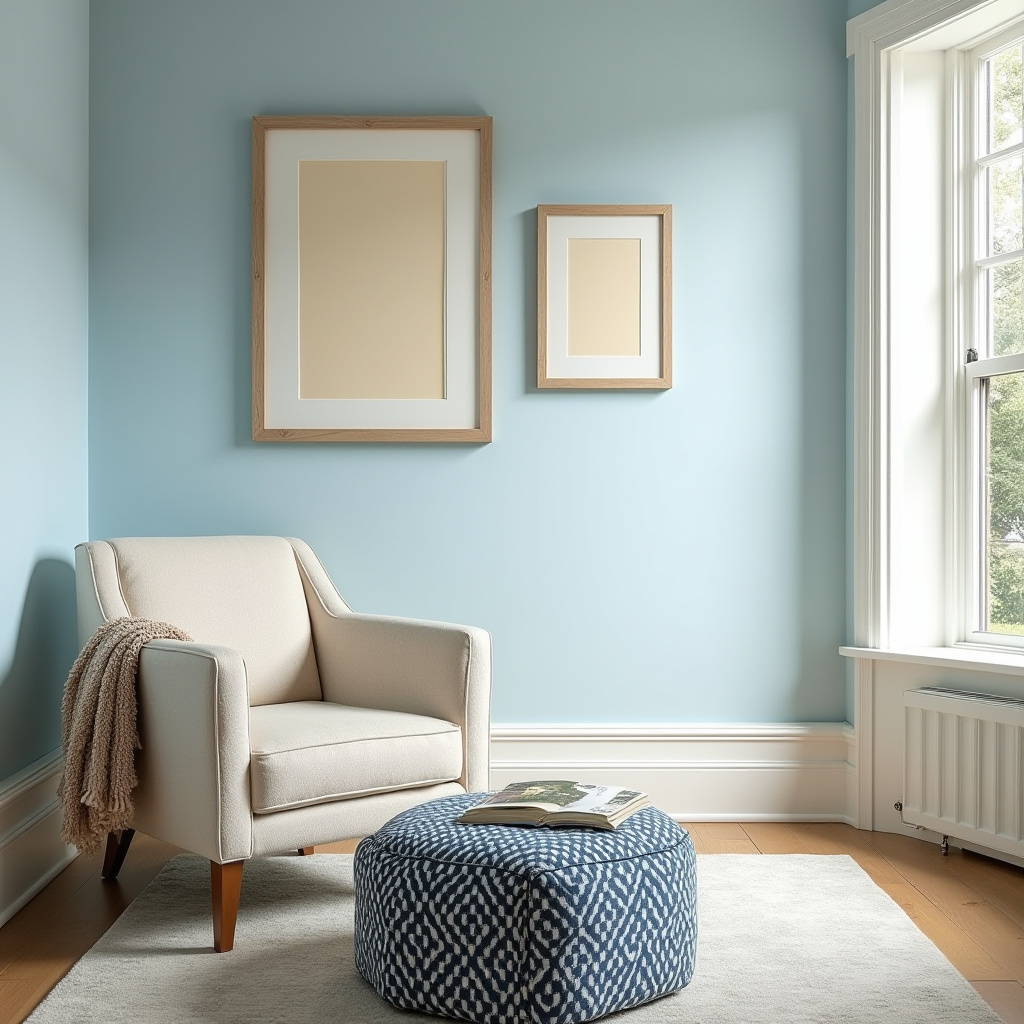 Blue And Cream Living Room 2