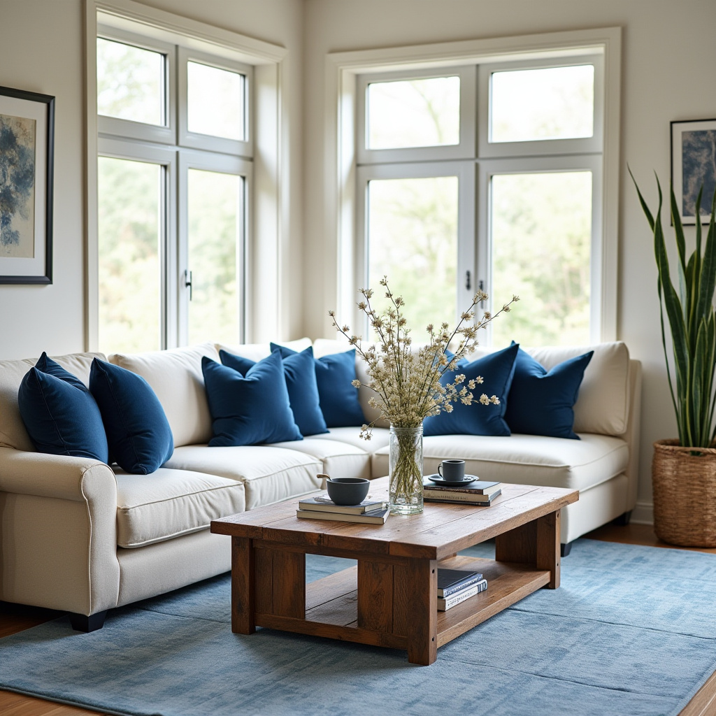 Blue And Cream Living Room 30
