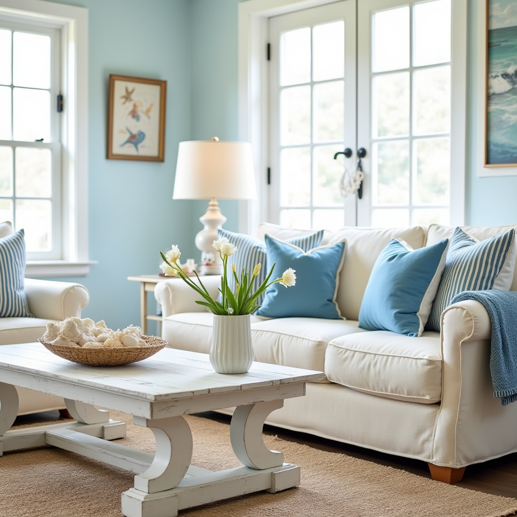Blue And Cream Living Room 4