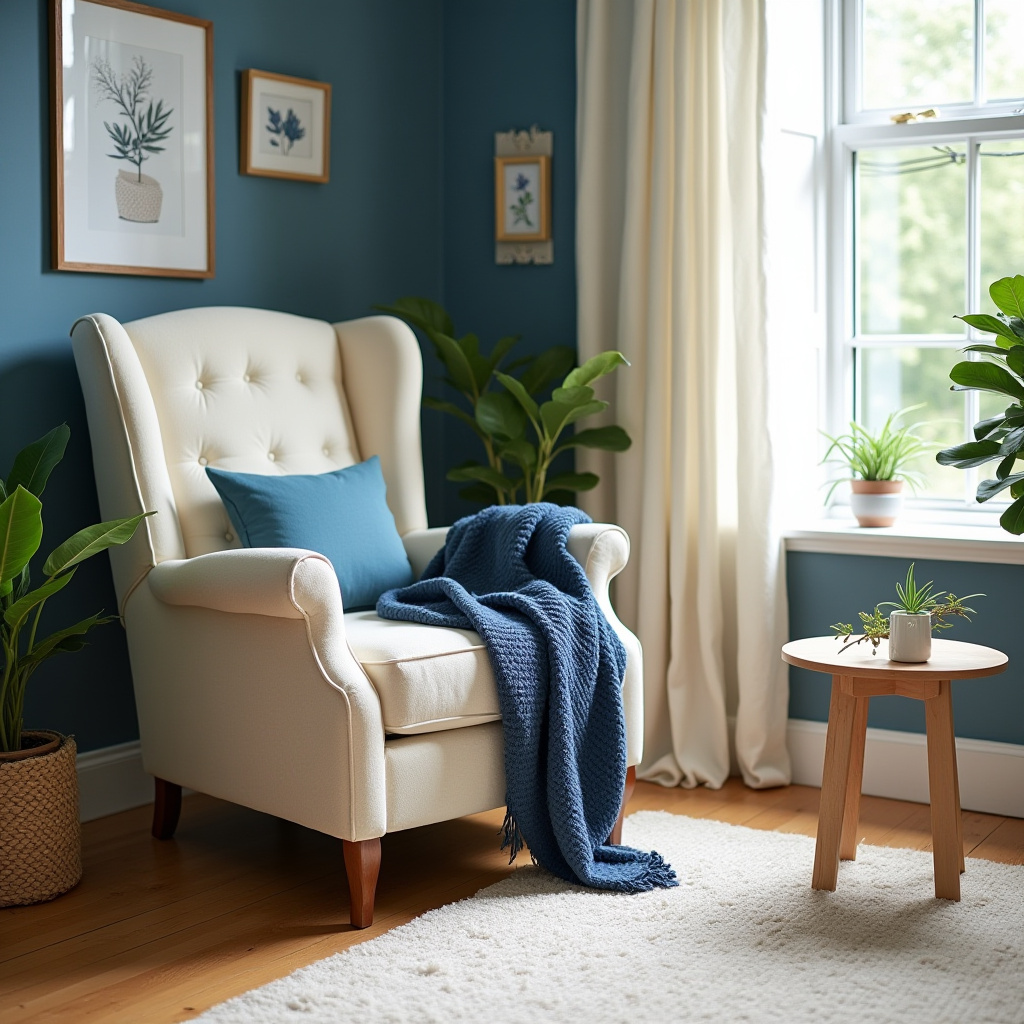 Blue And Cream Living Room 9