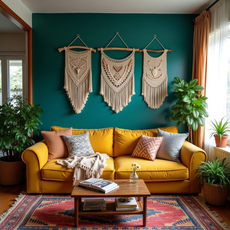 Bohemian Living Room Decor 1