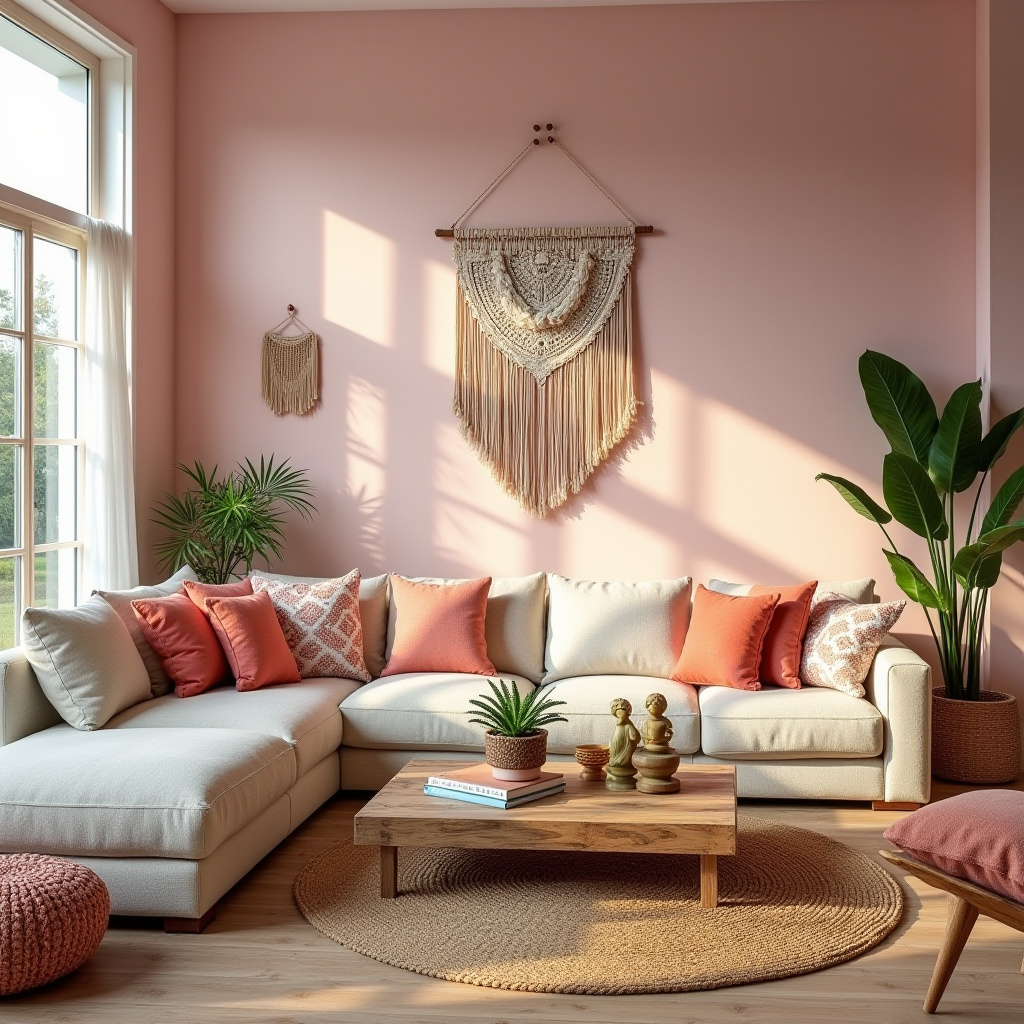 Bohemian Living Room Decor 12