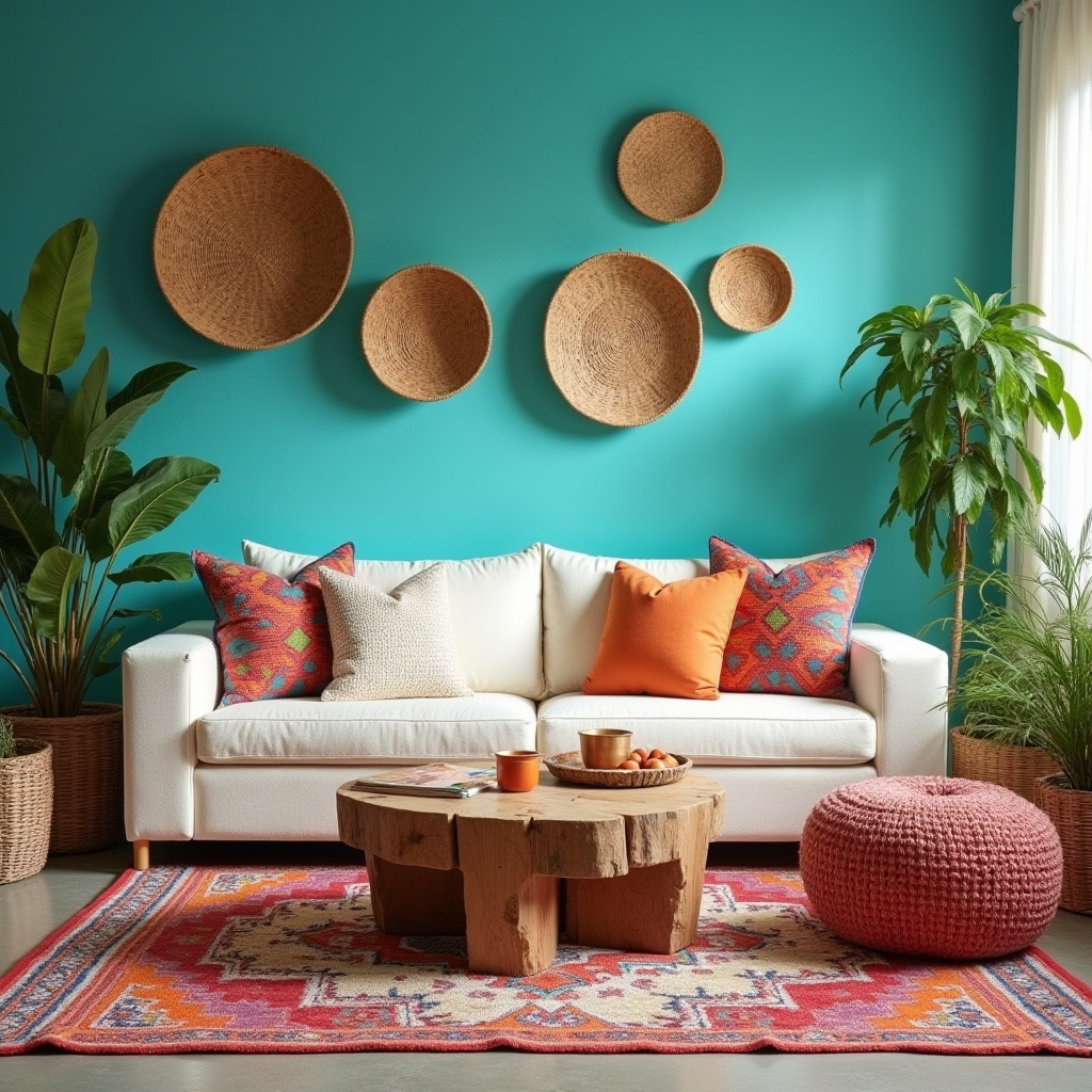 Bohemian Living Room Decor 14