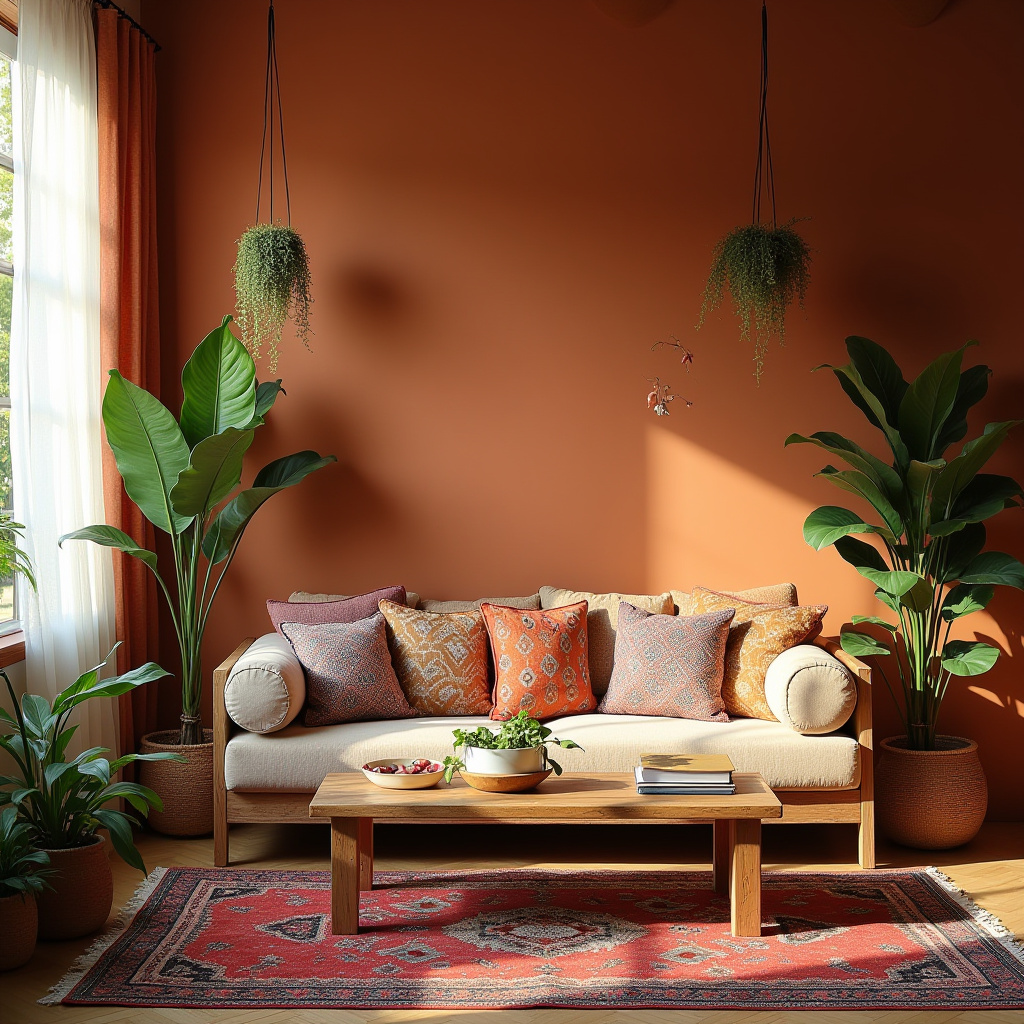 Bohemian Living Room Decor 15