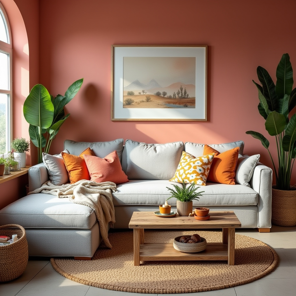 Bohemian Living Room Decor 19