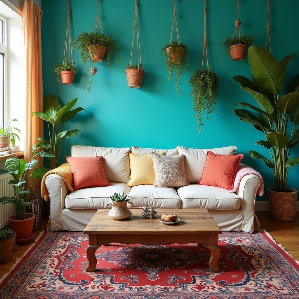 Bohemian Living Room Decor 23