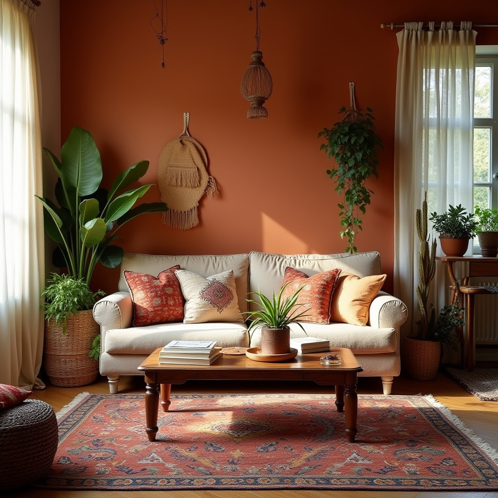 Bohemian Living Room Decor 25