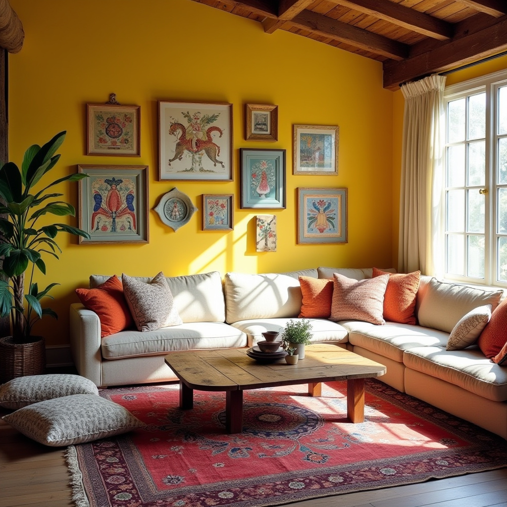 Bohemian Living Room Decor 29