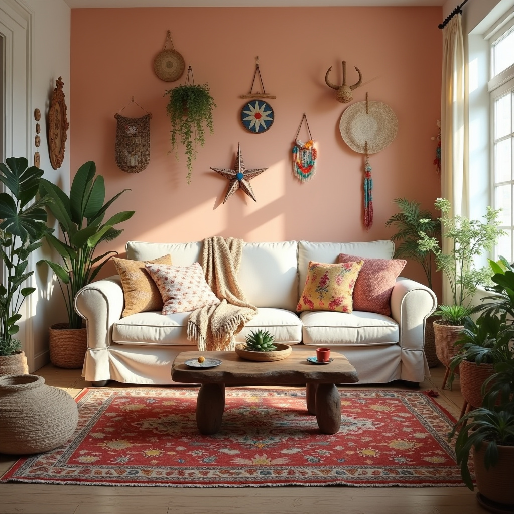 Bohemian Living Room Decor 30