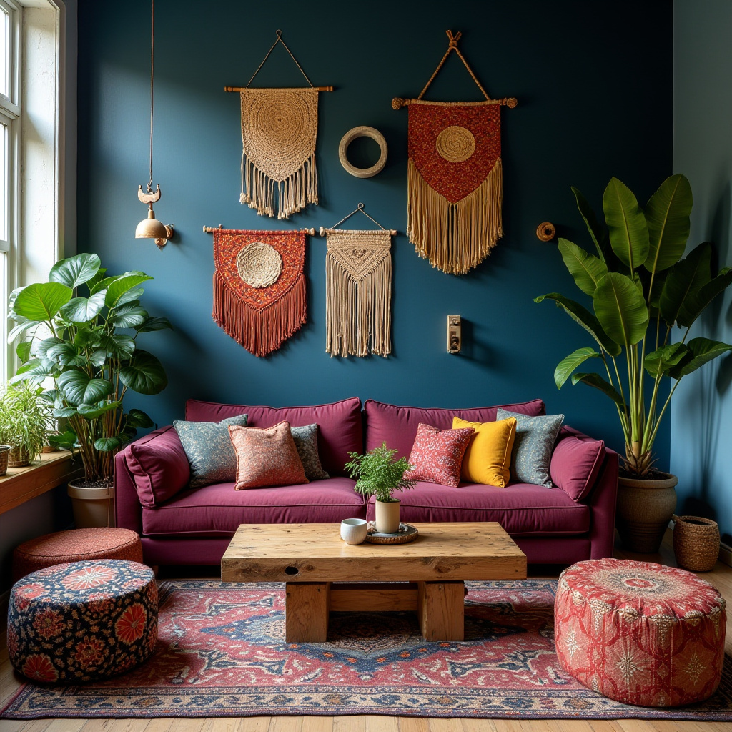 Bohemian Living Room Decor 8