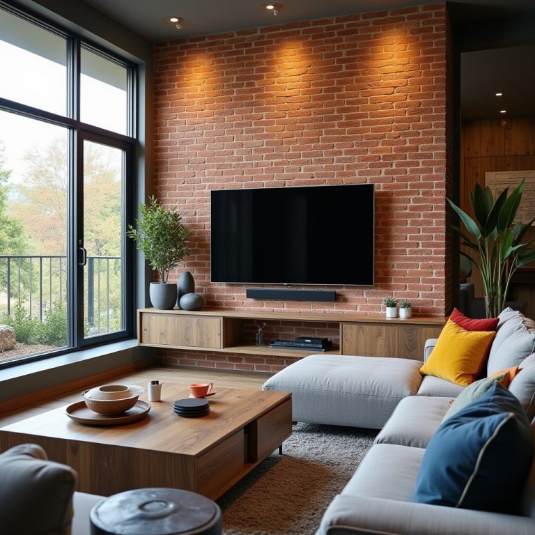 Brick Tv Wall Ideas 1