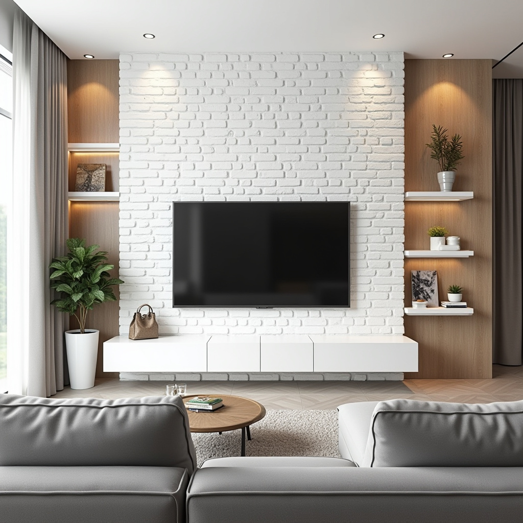 Brick Tv Wall Ideas 14