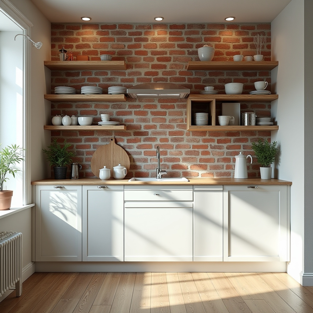 Brick Wall Kitchen Ideas 11