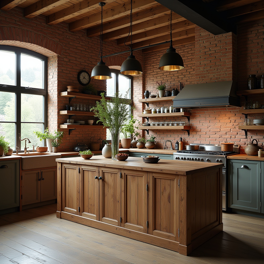Brick Wall Kitchen Ideas 21