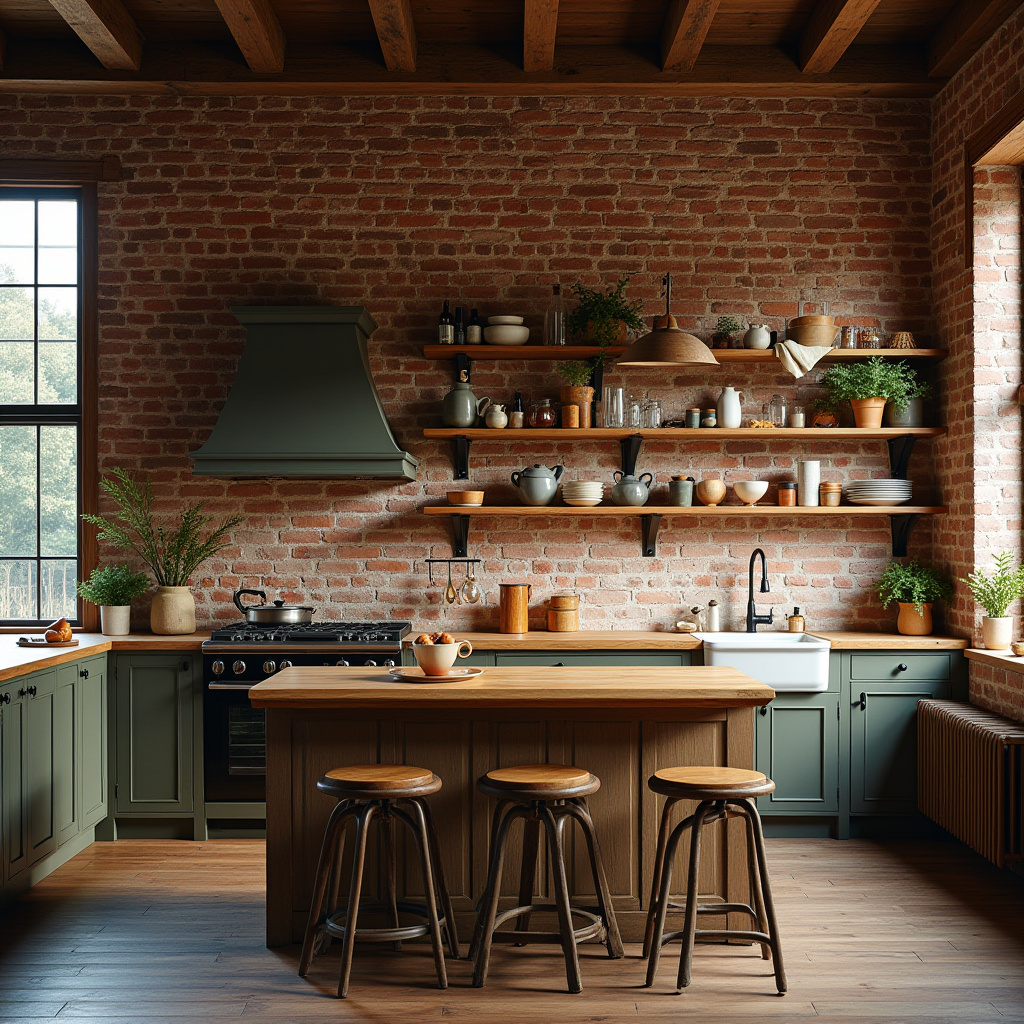 Brick Wall Kitchen Ideas 5
