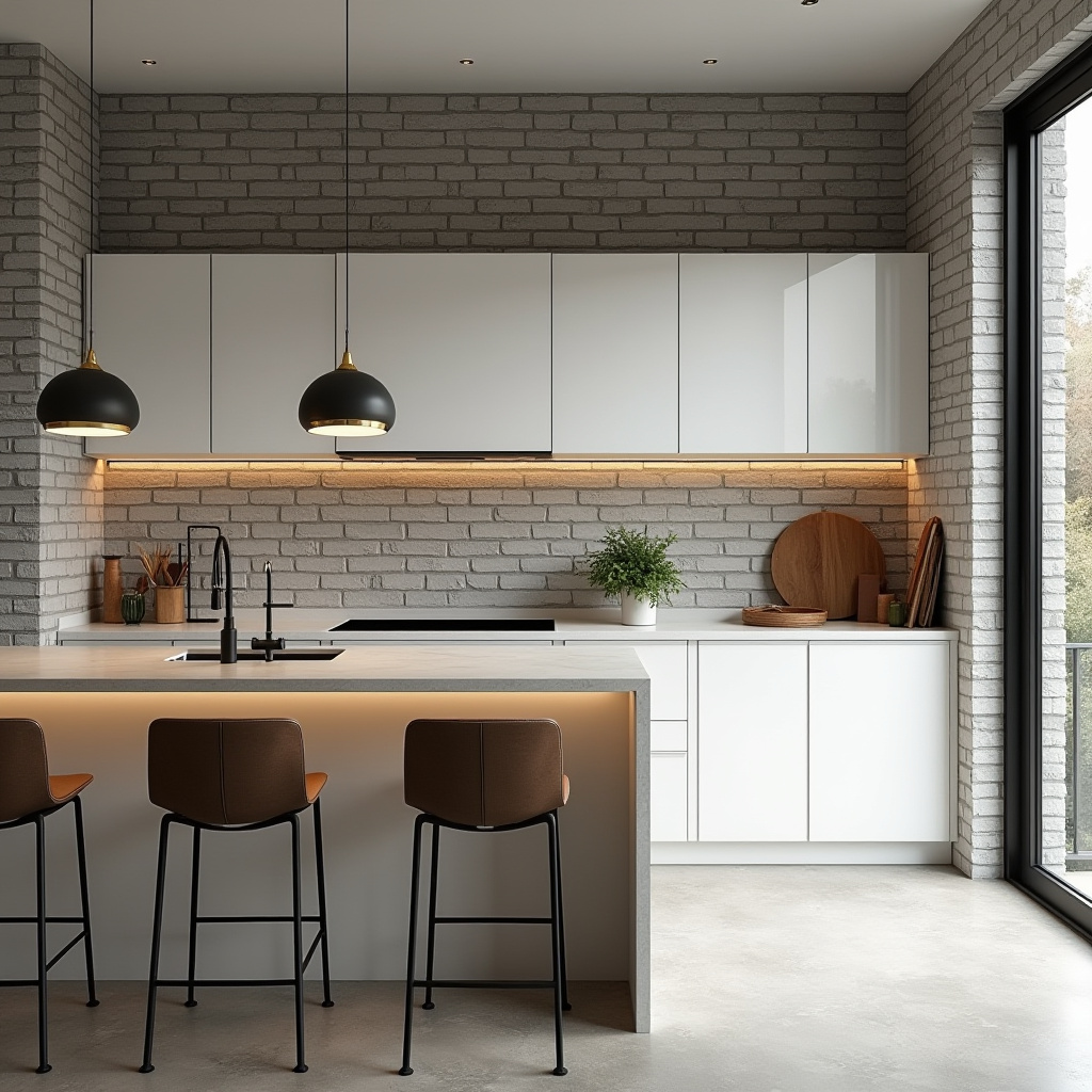 Brick Wall Kitchen Ideas 6