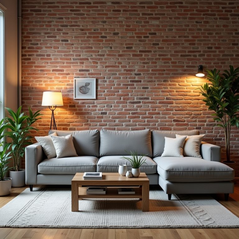 Brick Wall Living Room 1