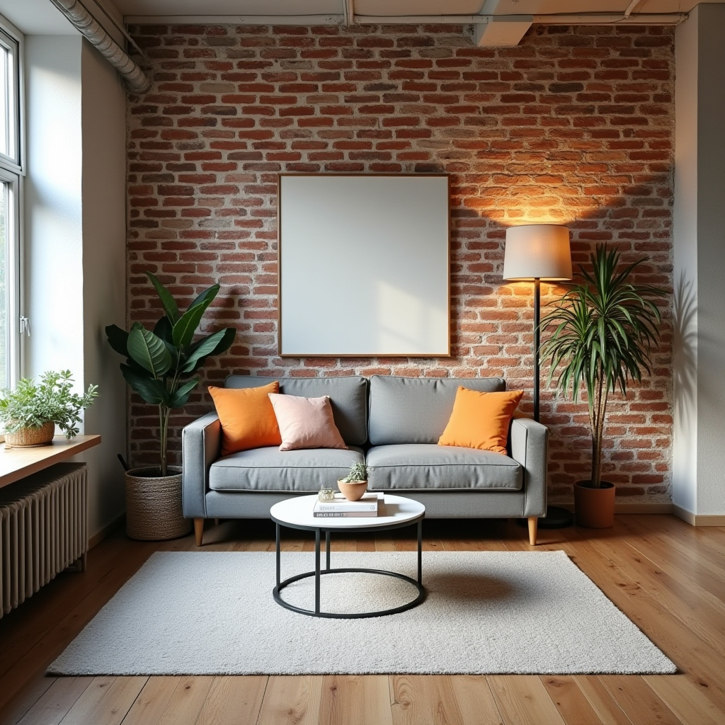 Brick Wall Living Room 11