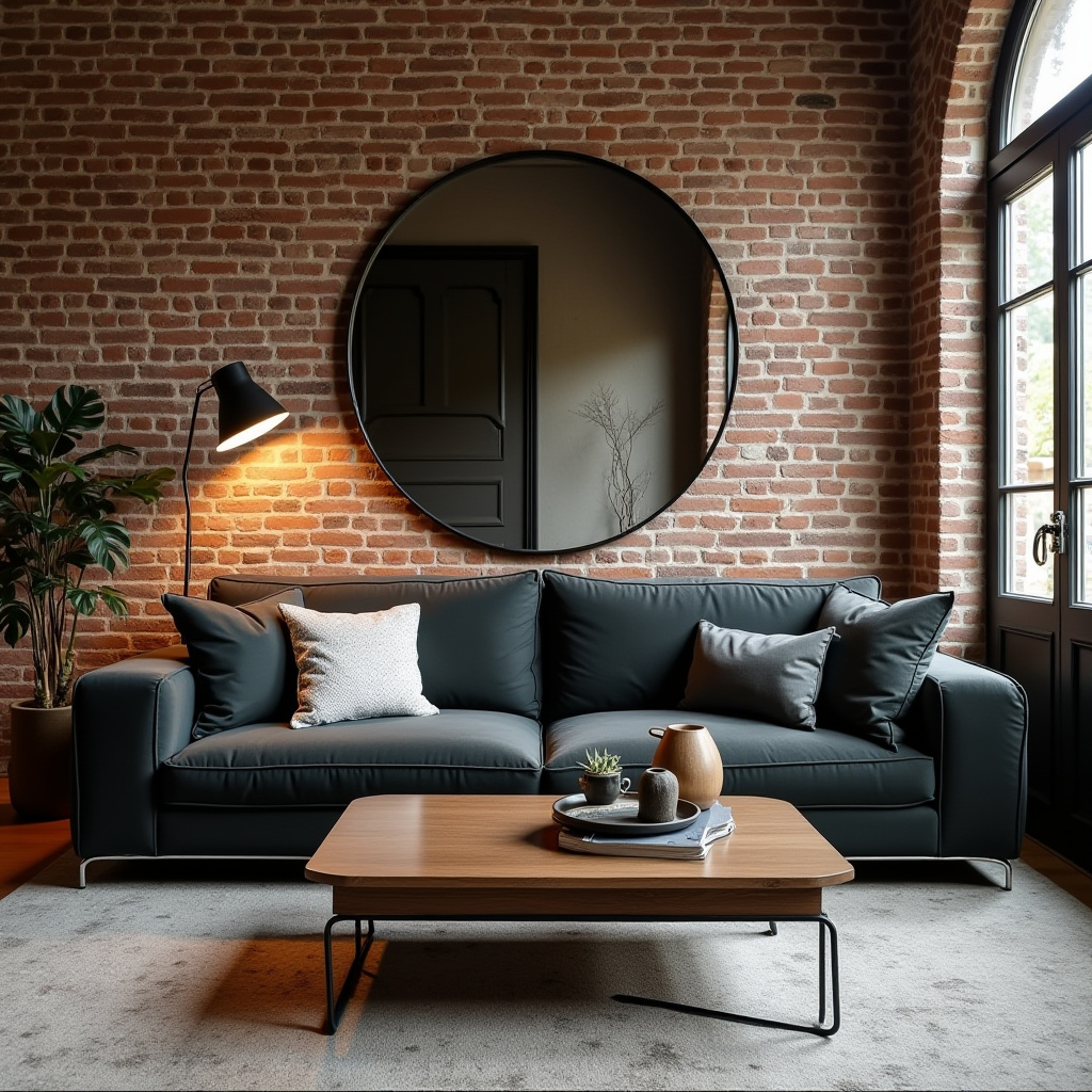 Brick Wall Living Room 15