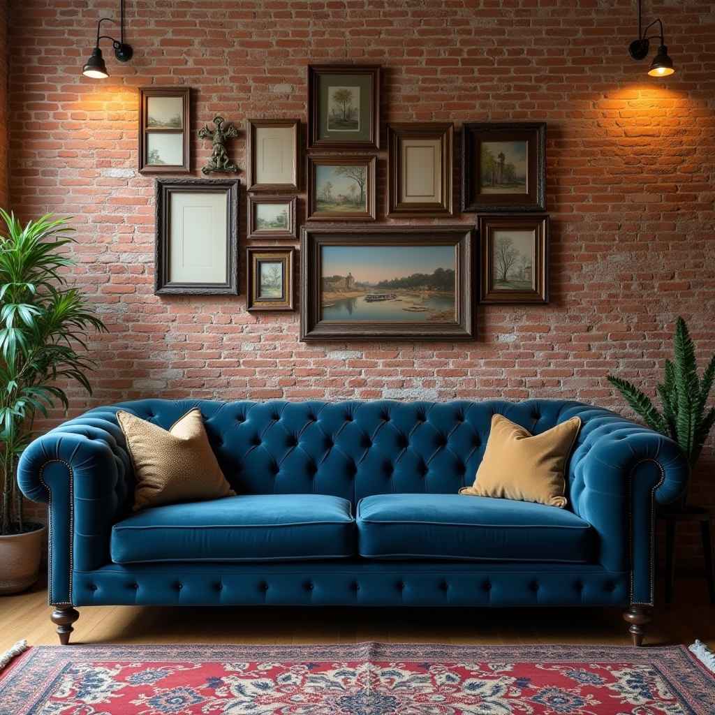 Brick Wall Living Room 20