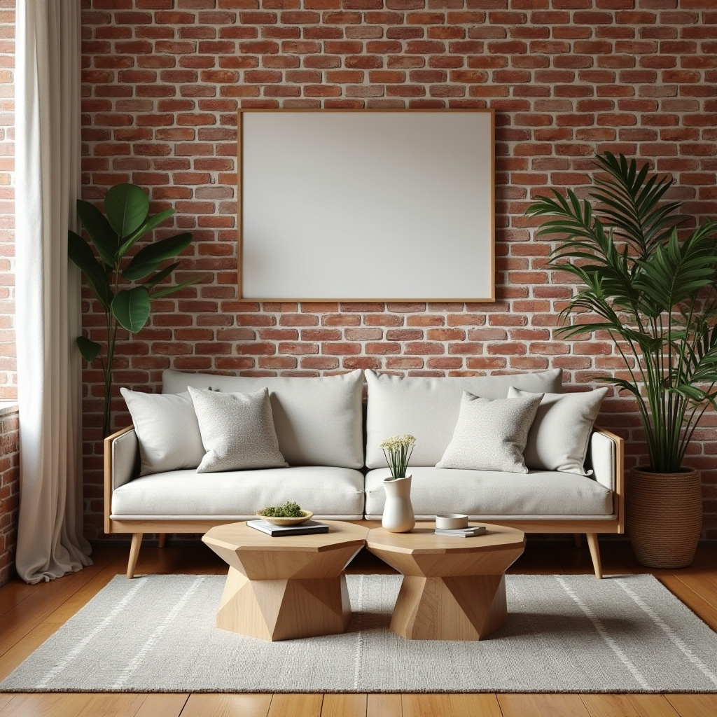 Brick Wall Living Room 22