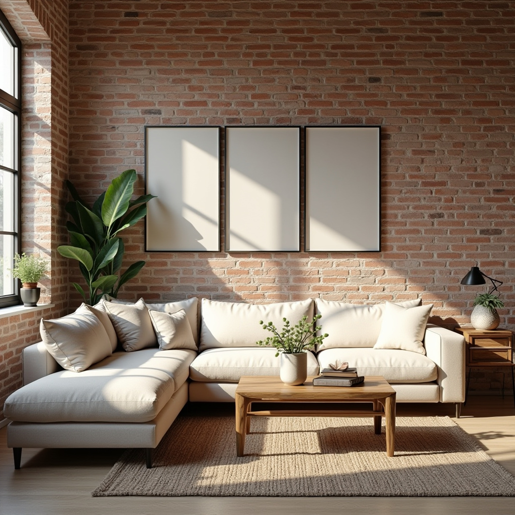 Brick Wall Living Room 23