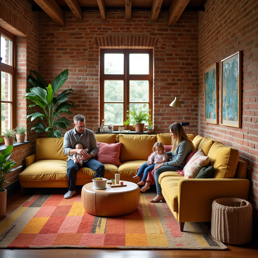 Brick Wall Living Room 24